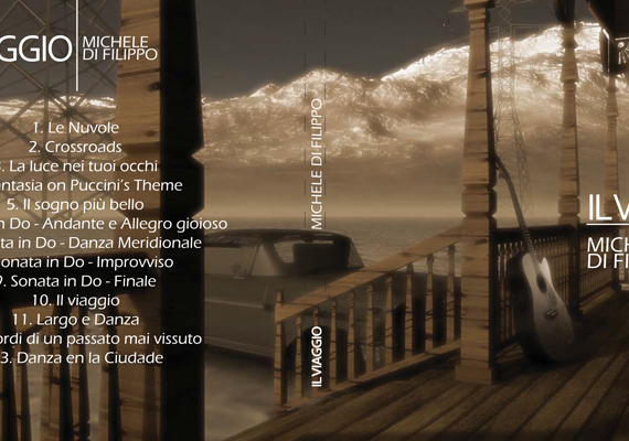 PreStampa interno copertina CD Musicale, musicista: Michele Di Filippo.