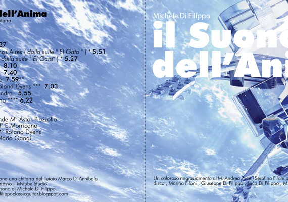 LPreStampa copertina CD Musicale, musicista: Michele Di Filippo.